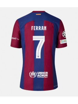 Barcelona Ferran Torres #7 Replika Hemmakläder 2023-24 Kortärmad